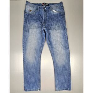 Southpole‎ Jeans Mens 36x33. Y2k Hip-Hop Blue Straight Leg Denim.
